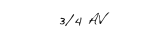 3/4 AV