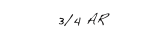 3/4 AR